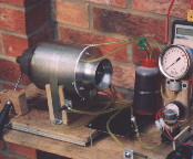 Model gas turbine.
