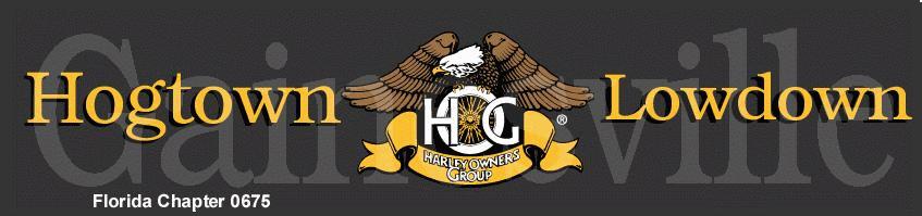 Hogtown Lowdown Newsletter of the Gainesville Florida Harley Owners Group