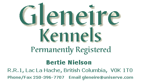 Gleneire Kennels ~ Permanently Registered