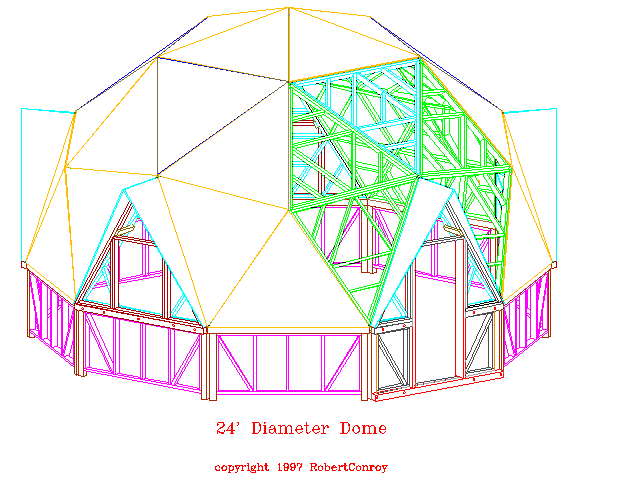 24' Diameter Geodesic Structure