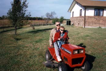 Grandpa and Me on the tractor