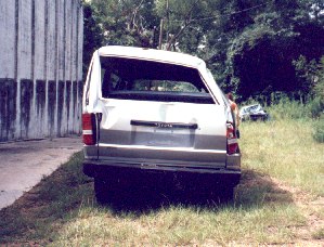 rear of van