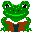 Reading Frog Icon