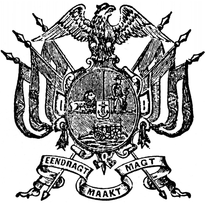 wapen van die Zuid Afrikaansche Republiek soos op die Staats Courant, 1872