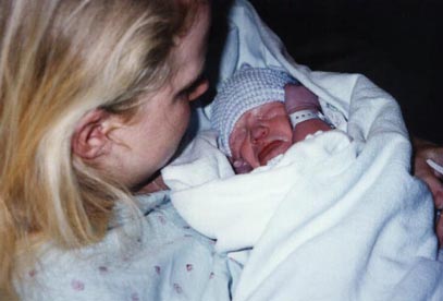 Me and Mommy when I was born!