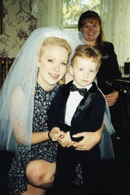 Mommy and me at our wedding Aug. 1998