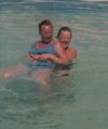 Me and mum in the pool