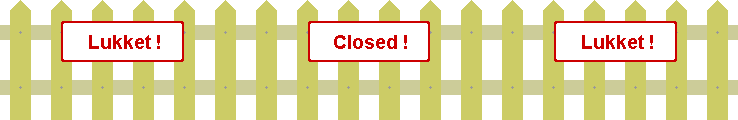 Dette nettstedet er nå lukket ! · This website is now closed ! ··· by Domingo Morales, © 2003