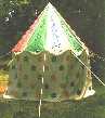 A replica of a bell tent from the Maciejowsky Bible, 1250 A.D.