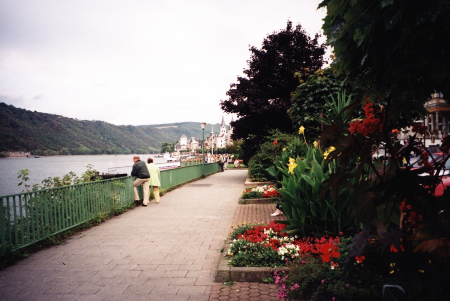 Enjoying the promenade at Boppard on the Rhine