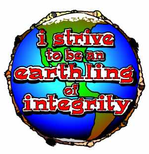 i strive to be an earthling of integrity