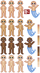 A few male edits.  Feel free to make your own. I've also included palettes to help you change skin tones, as you need to.