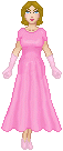 ...and while I was playing with colors, I figured I'd better play with hair.  The dress was originally pink.