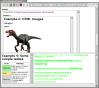 Screenshot of Dillo with tab patch applied, showing Dillo frame support on Mozilla's frame test page