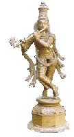 bronze krishna statue avatar of hindu deity vishnu