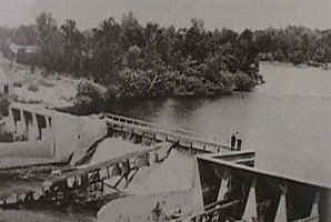 The second dam at Ludington State Park, built in 1888