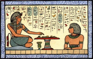 The scholar Setne Khamwas plays draughts to win possession of Thoth's book of magic.