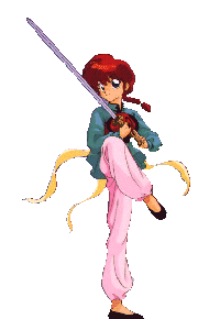 Ran-chan with that sword again