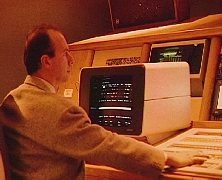 Nella sala di montaggio PP-3 della SBP, 1991