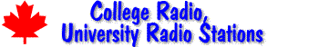 College Radio Stations in Canada