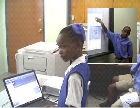 Children using technology
