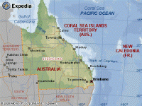 Map of Queensland