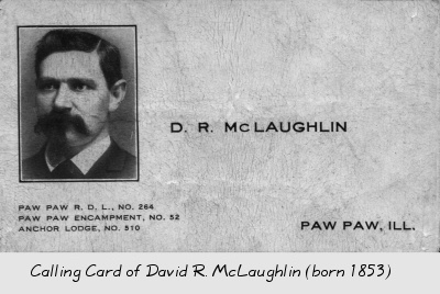 Image of David R. McLaughlin's Calling Card