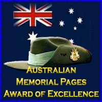 Latest Site Award from Australian Memorial Pages