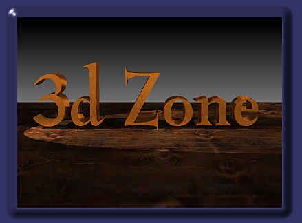 3d Zone logo, Carduus graphics. Riccardo Mottola 1999. PoVRay and 3d on Mac.