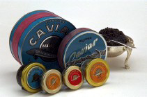 Caviar in jars and original tins. Buy caviar from our partner Markys Caviar. Direct contacts with the Russian Caspian caviar producers allows to select the really best quality caviar. You can choose online imported Beluga 000 caviar or Golden Osetra caviar.