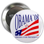 Barack Obama for President 2008 - Obama 08 Button for US Election 2008 - Vote for Barack Obama 08 !
