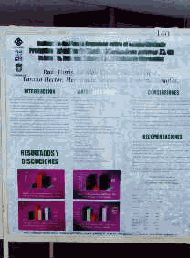 Poster de trabajos de investigacin presentados en la reunion interamericana de horticultura.