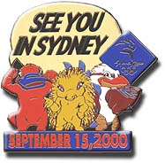 See you in Sydney September 15, 2000 pin