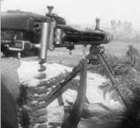 looking down the barrel of a MG42