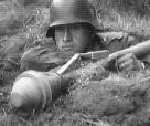 soldier in foxhole