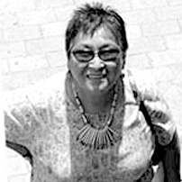Edna Manitowabi is Odawa/Ojibway from Wikwemikong, Manitoulin Island; head woman for the Eastern Doorway of the Three Fires Midewin Lodge. She is also a teacher, ceremonialist, drum keeper and grandmother.