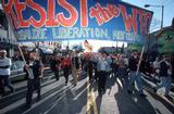 Anti-WTO protest in Seattle (courtesy Independent Media Center).