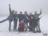 Group in the clouds on Rainier
