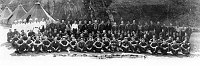 CCC COMPANY 818 NP3A. PANORAMIC GROUP PHOTO, PHANTOM RANCH (DOWN IN THE HOLE) 10 FEB 1936. AMERICAN PHOTO SERVICE. 