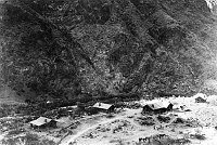 OVERVIEW OF THE ORIGINAL PHANTOM RANCH BUILDINGS BEFORE THE TREES WERE PLANTED. - CIRCA 1922