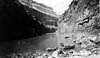 GRCA 14772 - 17249 MARBLE CANYON WITH JOHN WESLEY POWELL'S BOAT, EMMA DEAN. 20 AUGUST 1872