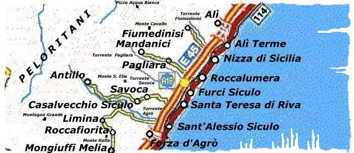 149Kb. Mappa cliccabile della riviera Ionica.