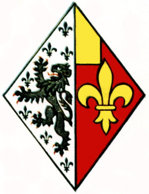 arms of a widow, borne on a lozenge
