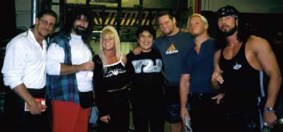 Masa and his WWF friends