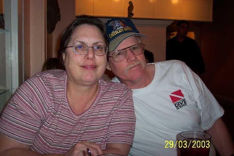 My in-laws: Christine and David