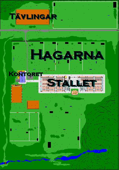 Karta ver grden, 47 kb. I bilden finns lnkar till Kontoret, Hagarna och Stallet.