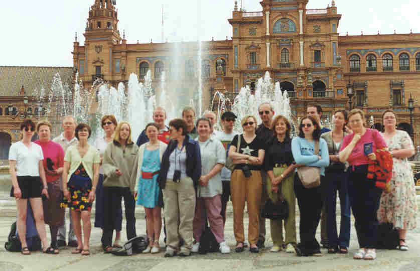 Students and teachers in Seville