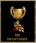 This site has been awarded the  -  KARA ART GOLD AWARD