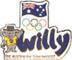 AOC, Willy The Australian Team Mascot Pin