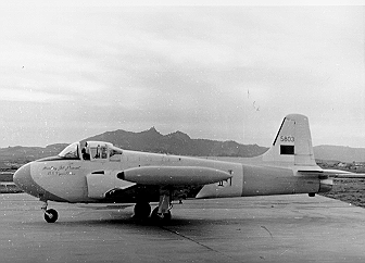 Jet Provost demonstrated to FAP with serial 5803 (EMFA/CAVFA)